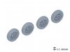 E.T. Model P35-108 WWII German Sd.Kfz.234 Large Diameter Weighted Wheels Type.8 1/35